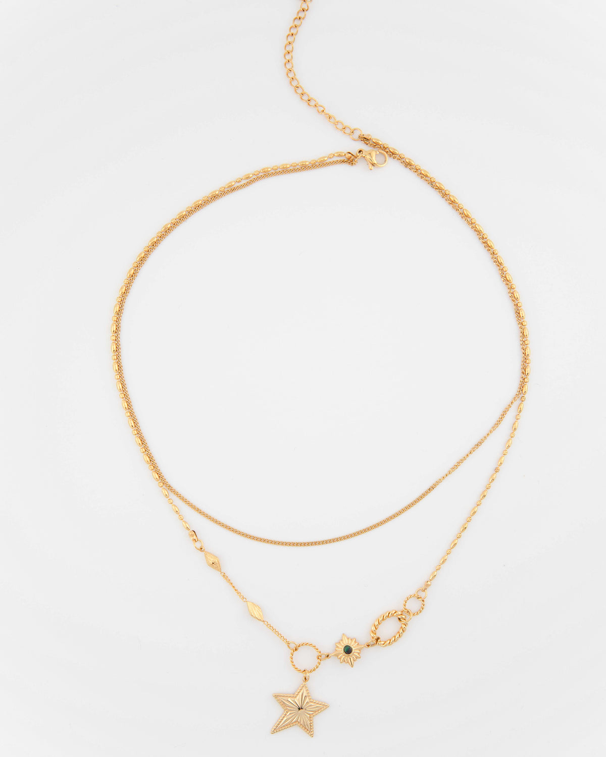 Elara star charm necklace