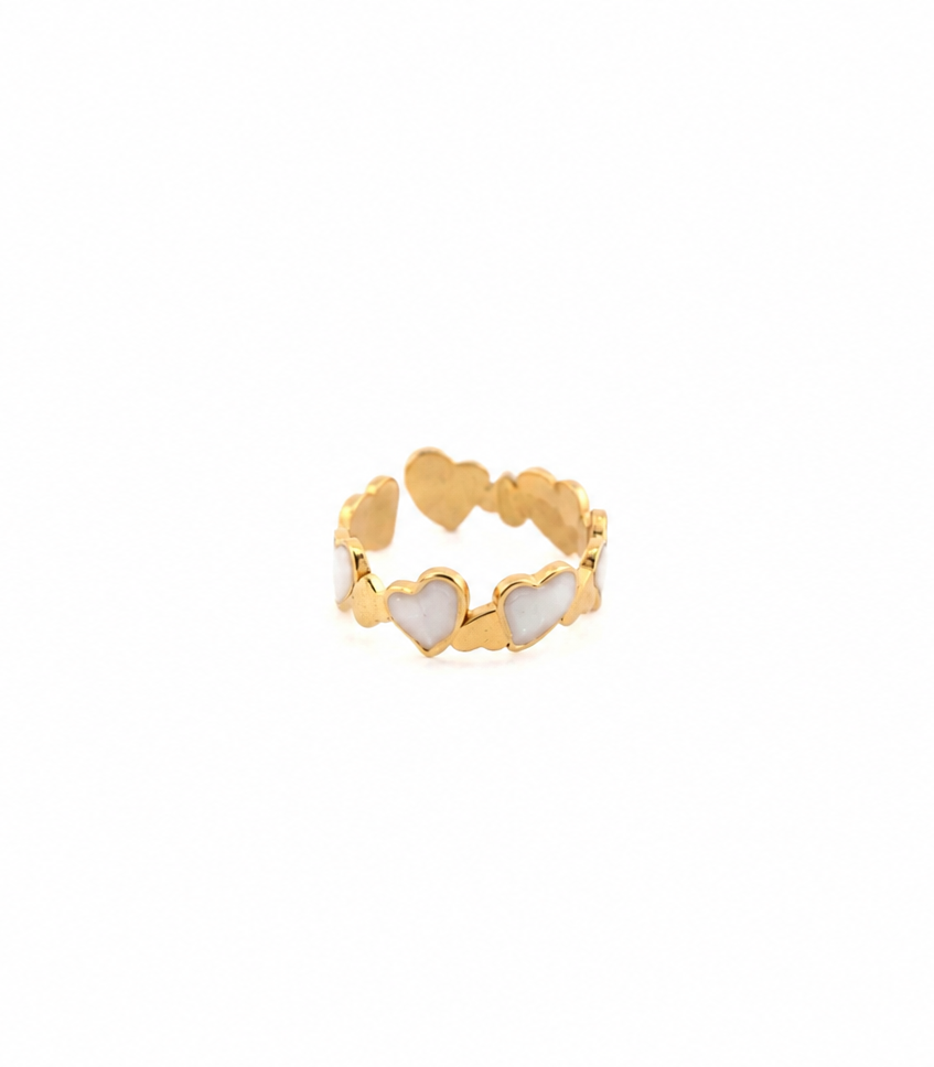 Amorette heart ring