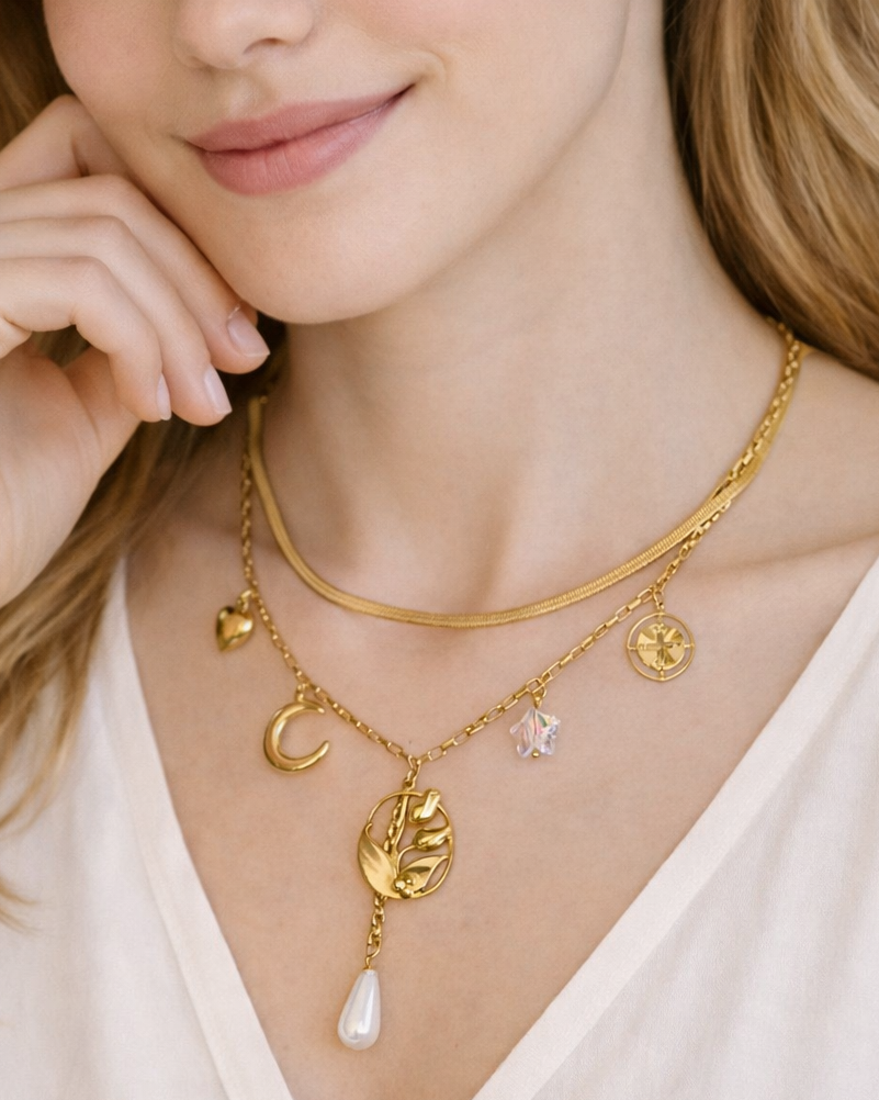 Amora celestial charm necklace