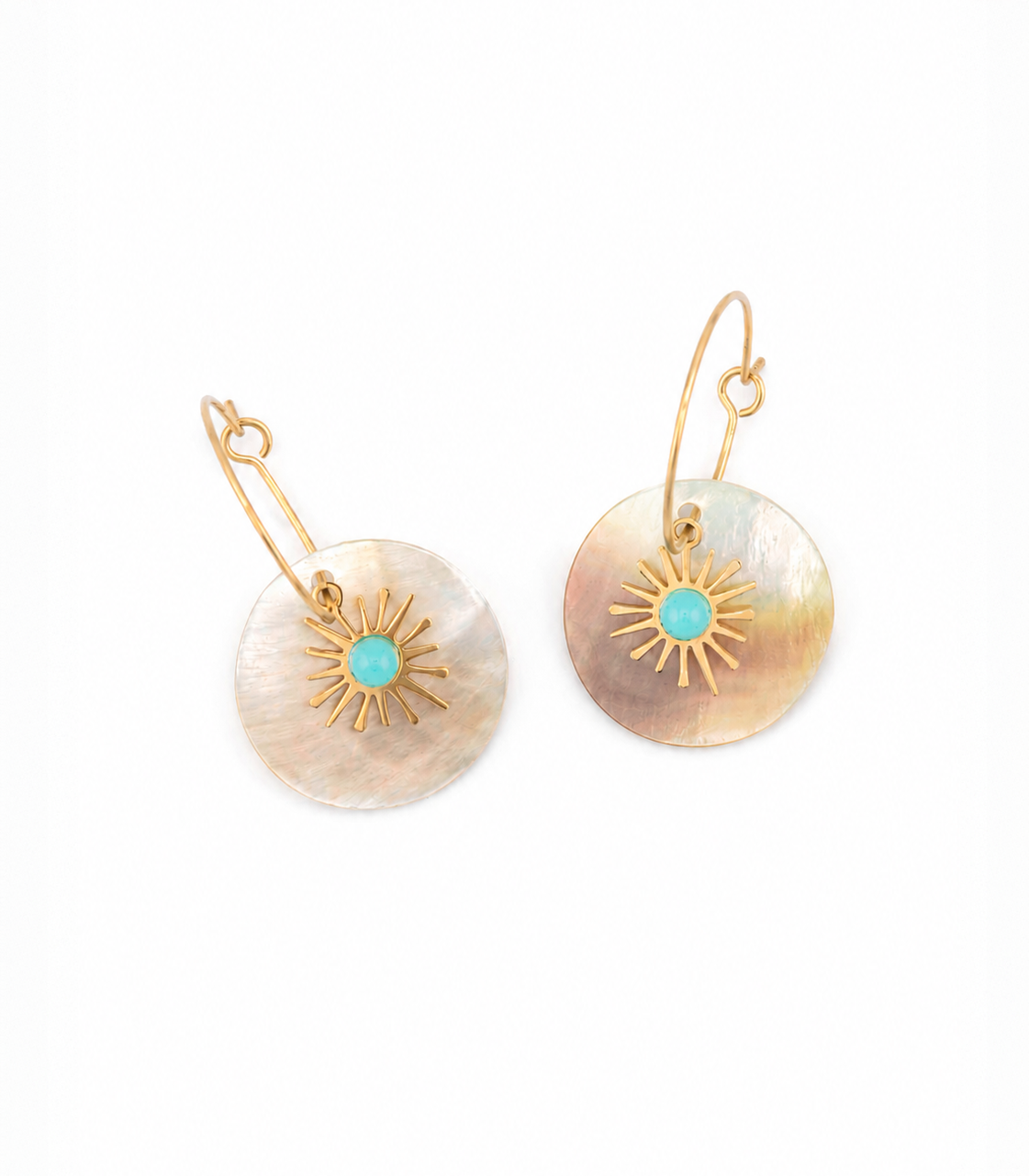 Solmira sunstone earrings