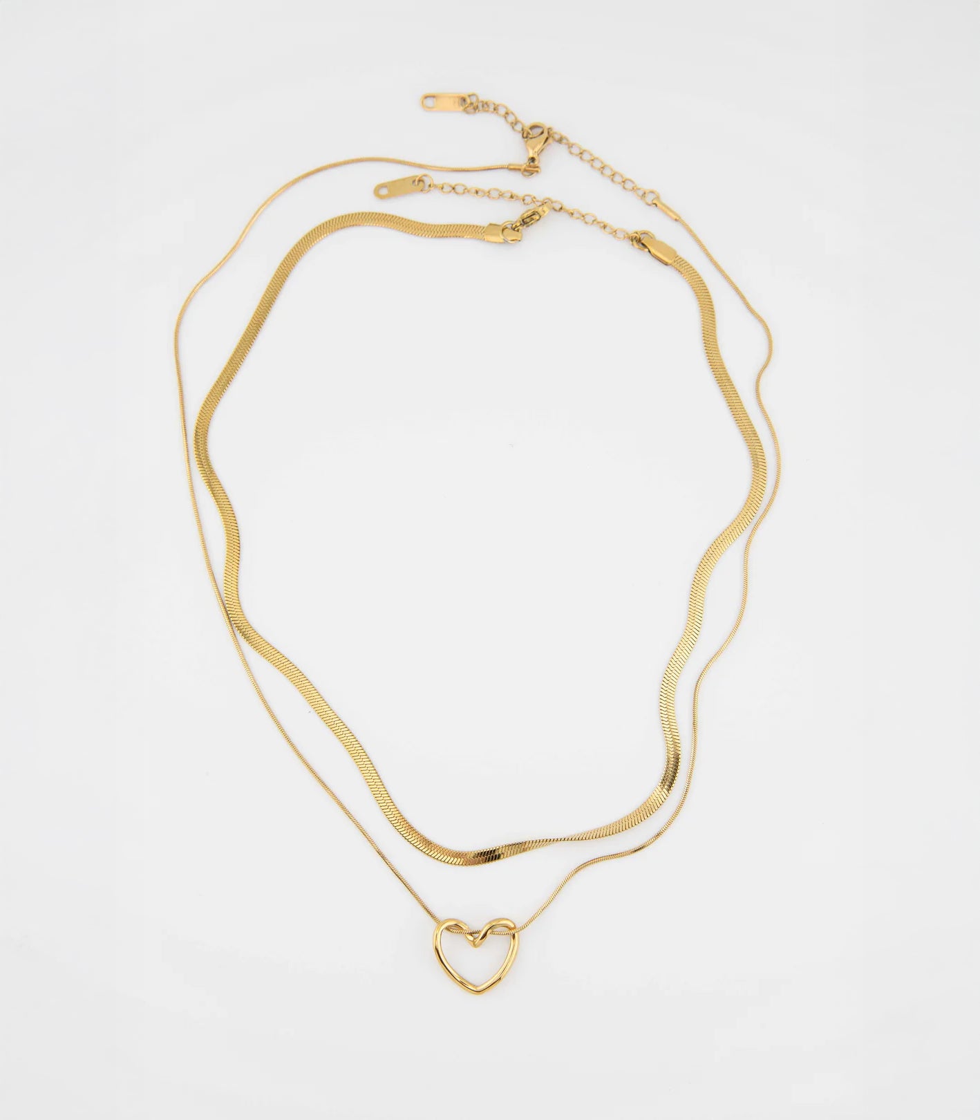 Saria Heart Layer Necklace