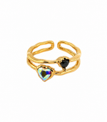 Load image into Gallery viewer, Norelle  Twin Heart Ring
