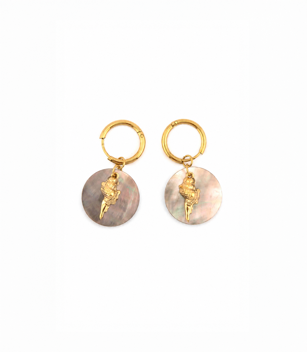 Zephora Shell Charm Earrings