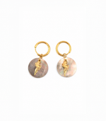 Load image into Gallery viewer, Zephora Shell Charm Earrings
