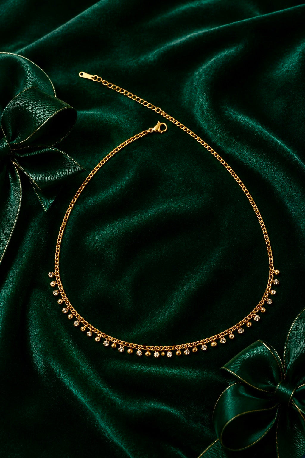 Lysette Crystal Fringe Necklace