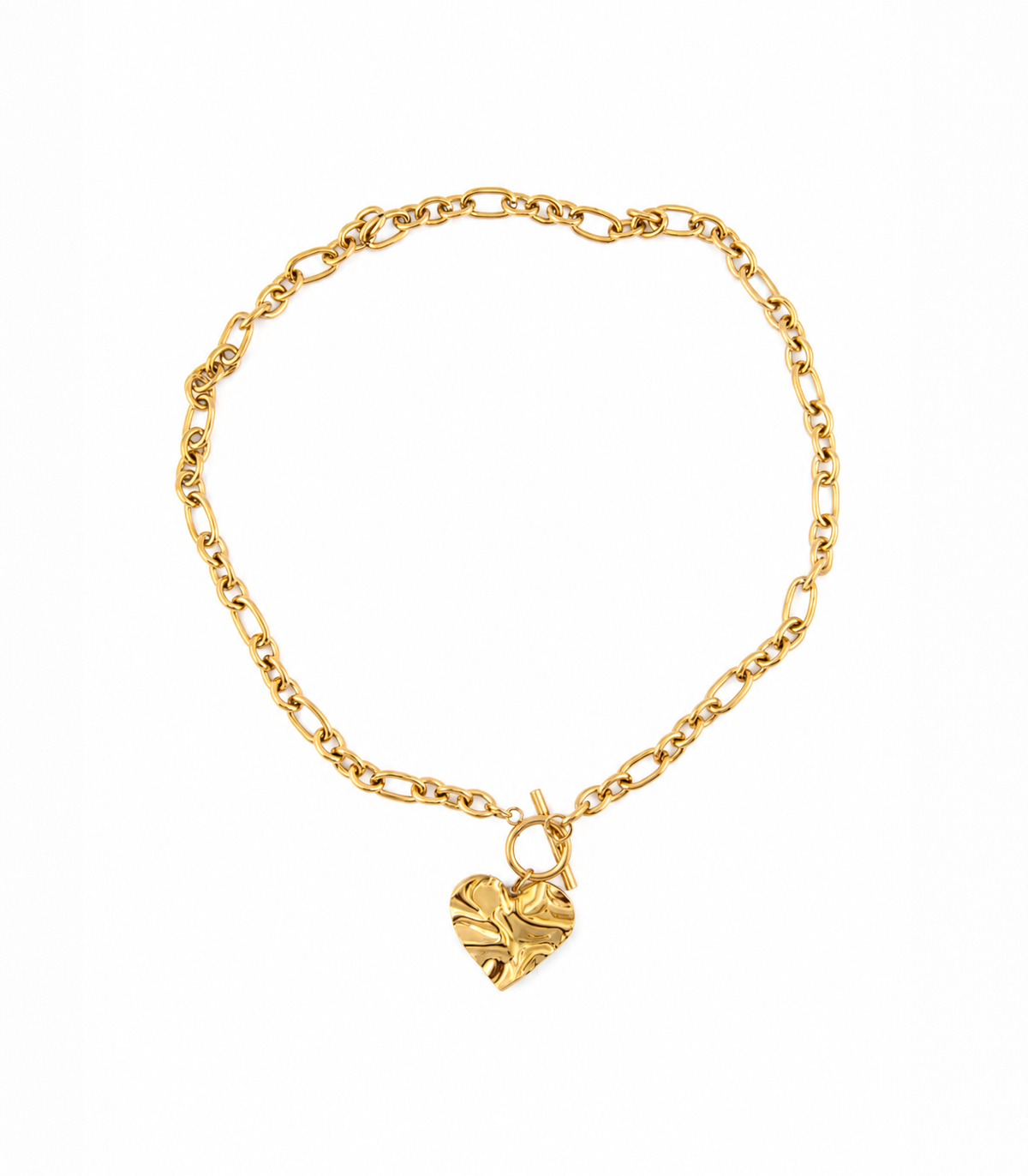 Valora heart toggle necklace