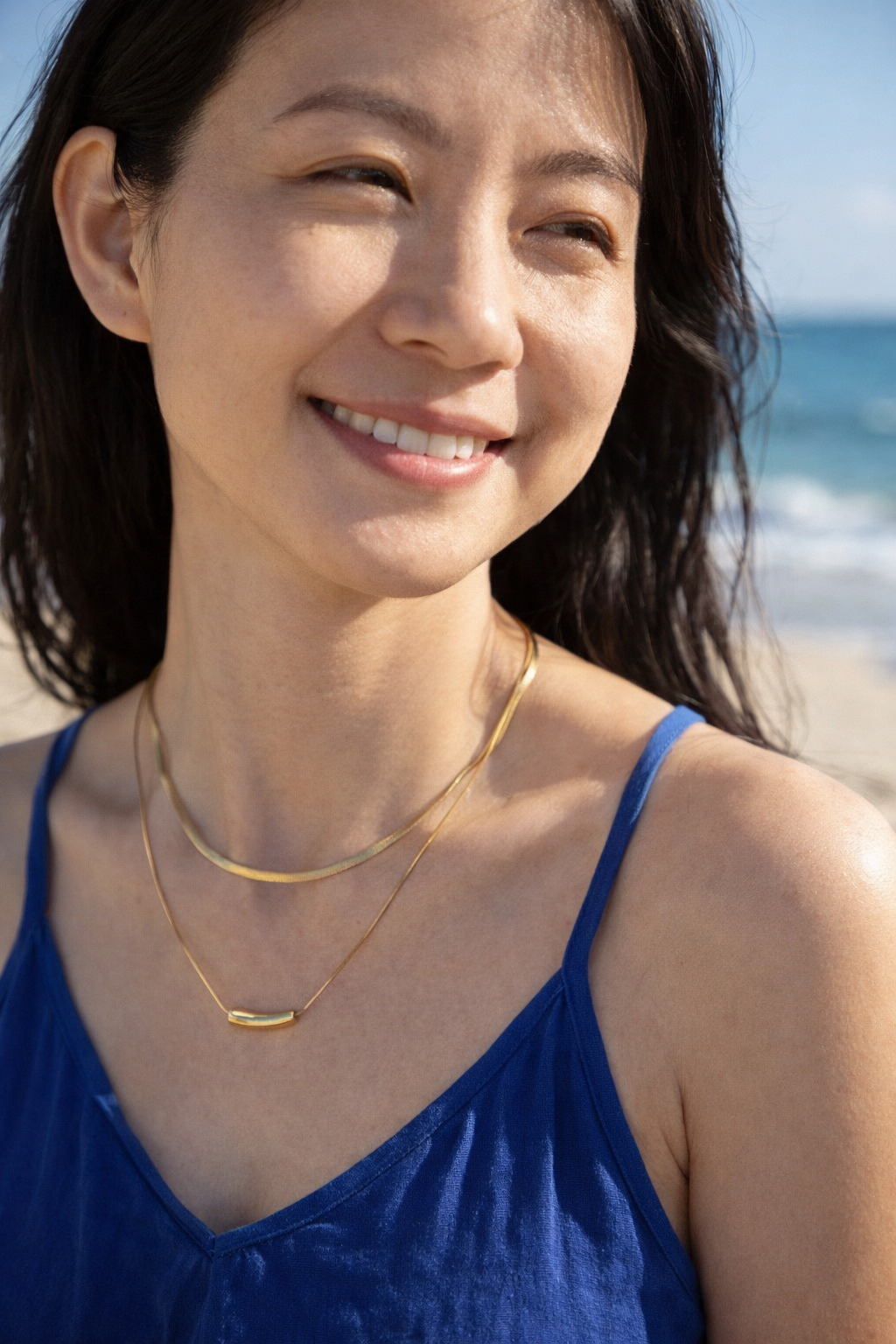 Vela Layered Bar Necklace
