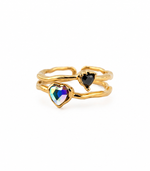 Load image into Gallery viewer, Norelle  Twin Heart Ring
