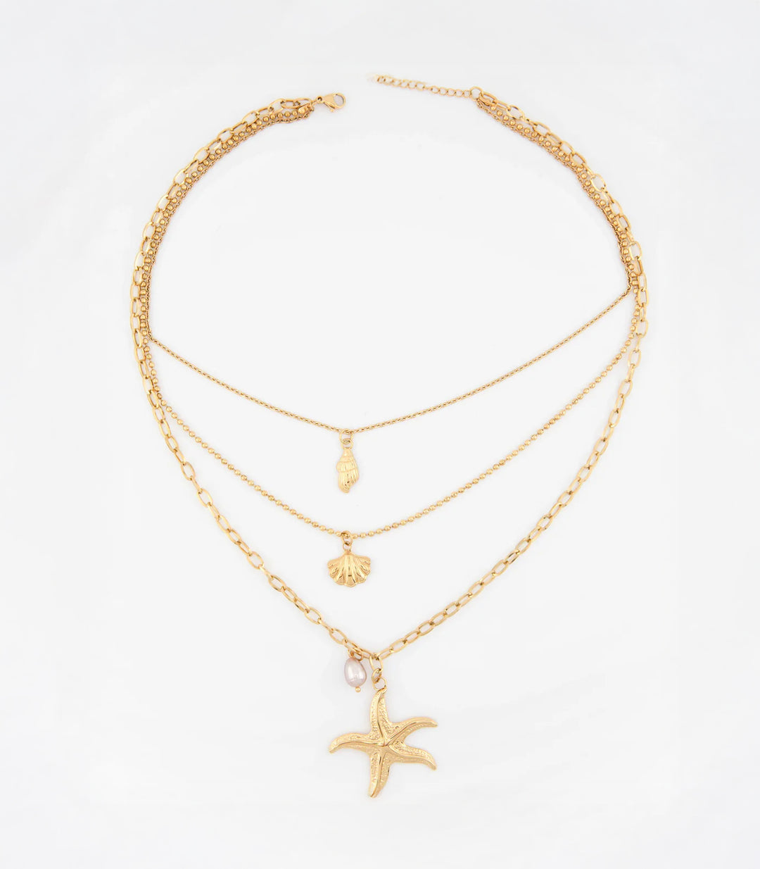 Nerina Ocean Charm Layered Necklace