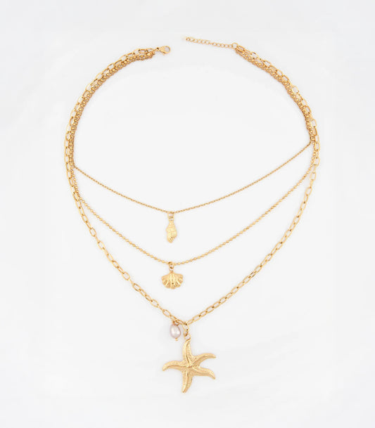 Nerina Ocean Charm Layered Necklace