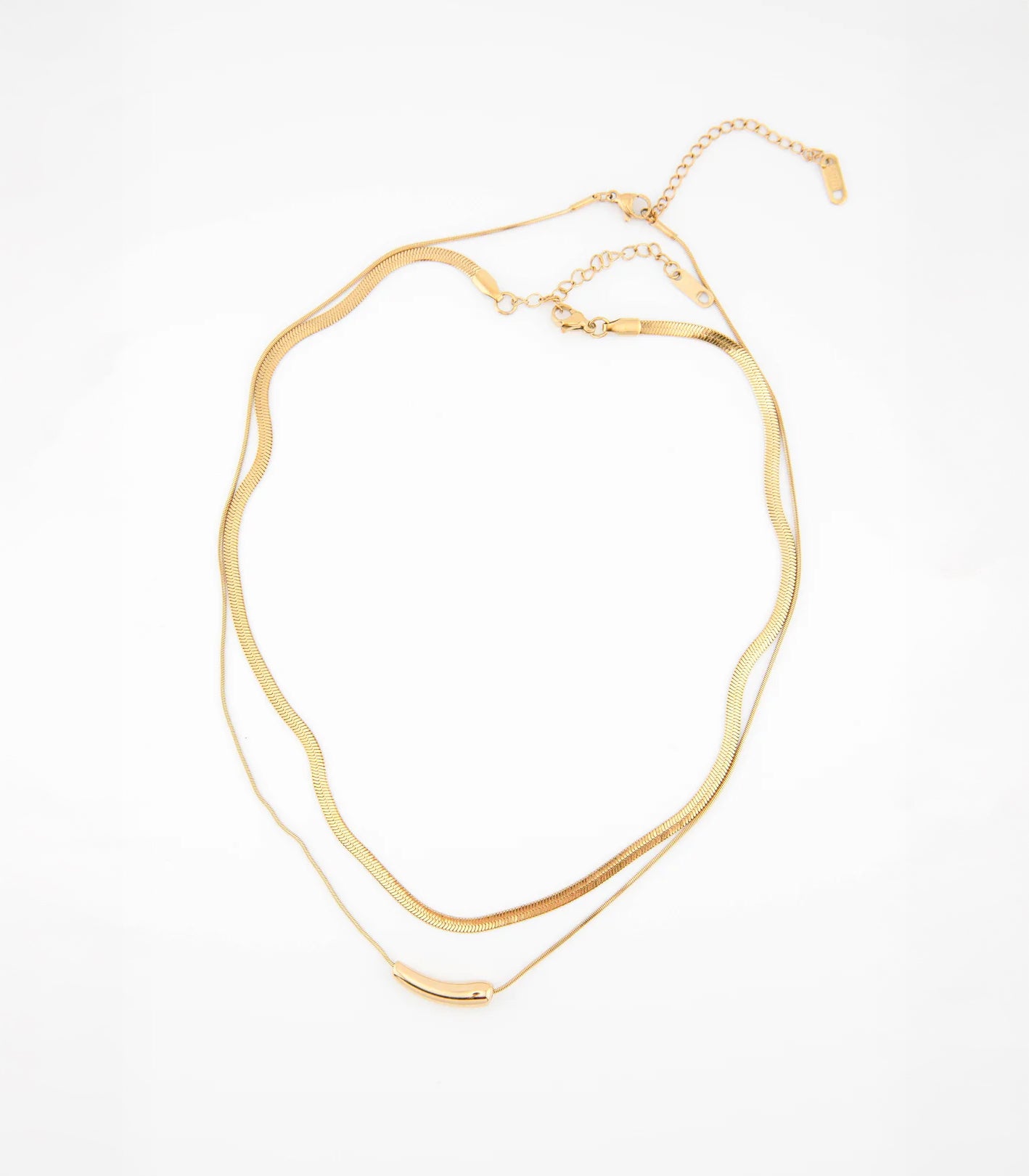 Vela Layered Bar Necklace