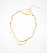 Load image into Gallery viewer, Vela Layered Bar Necklace
